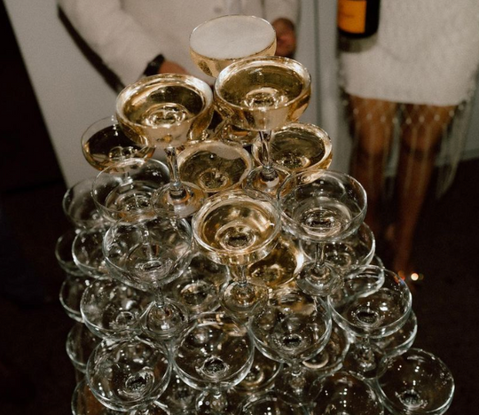 Two Lovers tips when considering a Champagne Tower for your wedding.