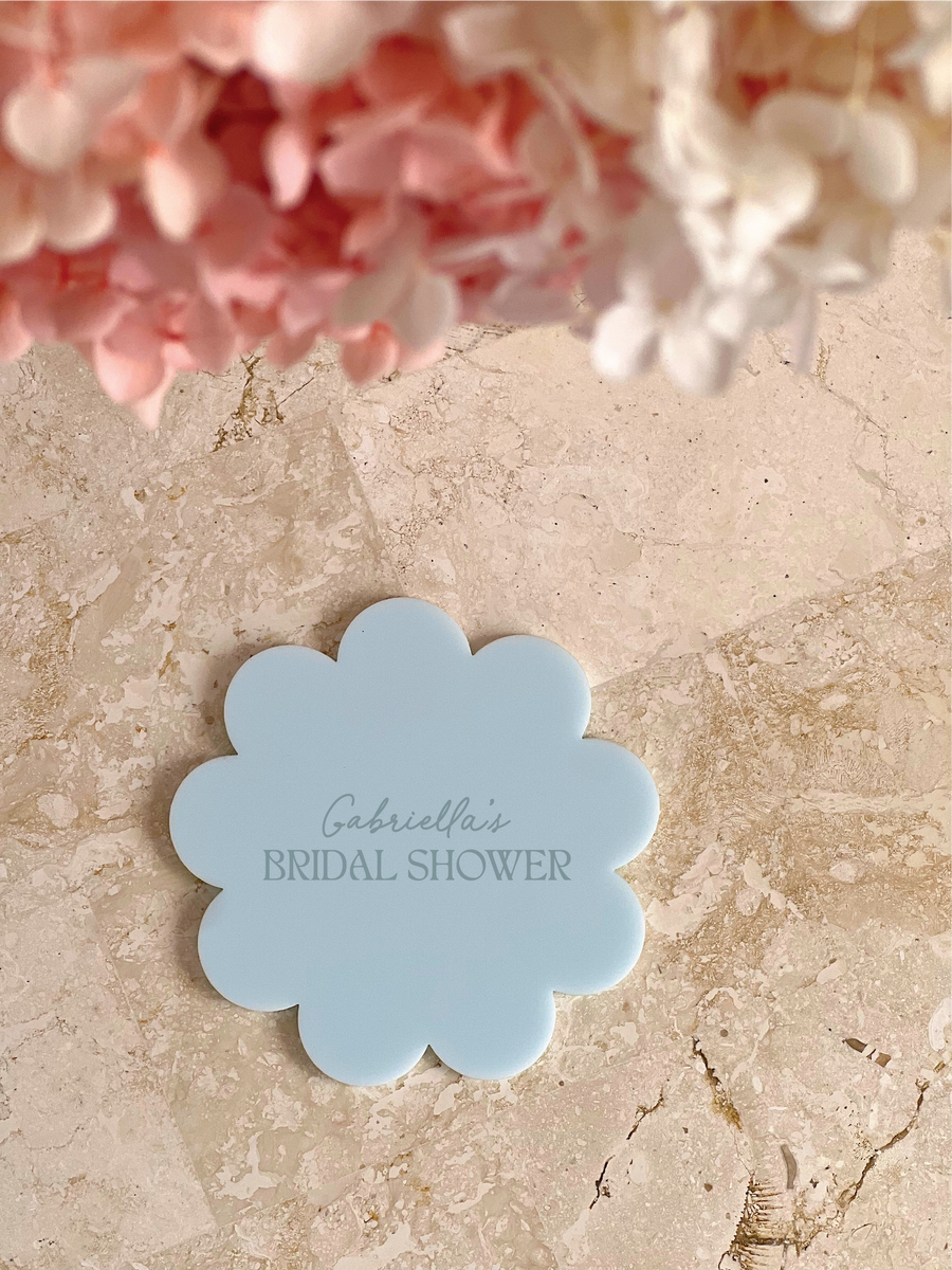 Acrylic Flower Drink Coaster