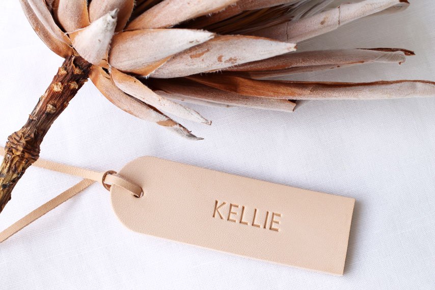 Belle Personalised Leather Tags