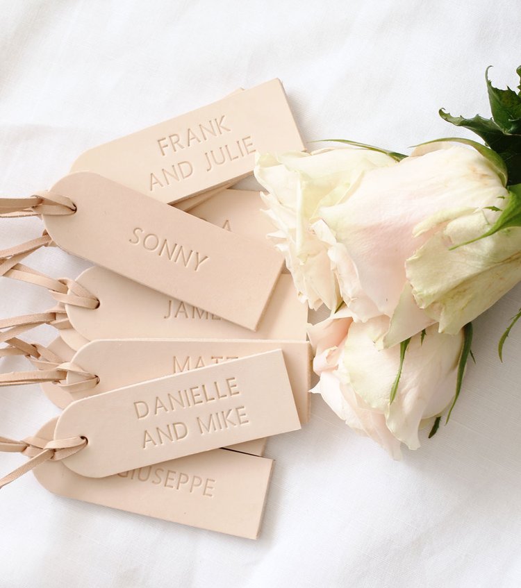 Belle Personalised Leather Tags