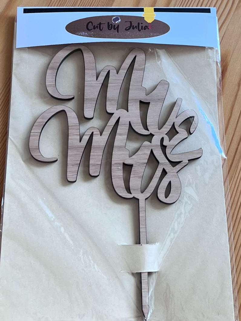 Laser Cut Cake Toppers