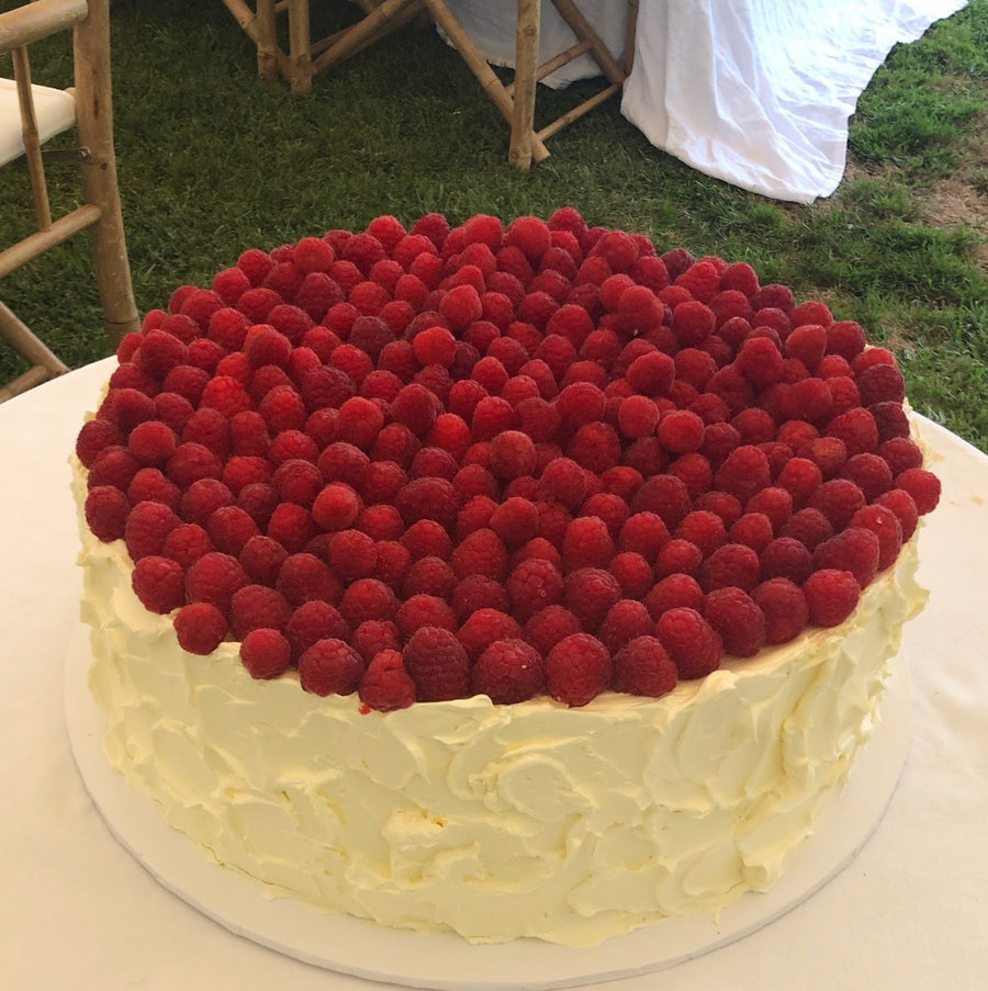 Single Tier Raspberry Cake