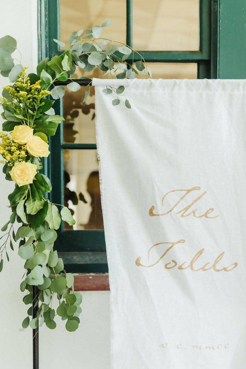 Tahlia | Linen Welcome Sign