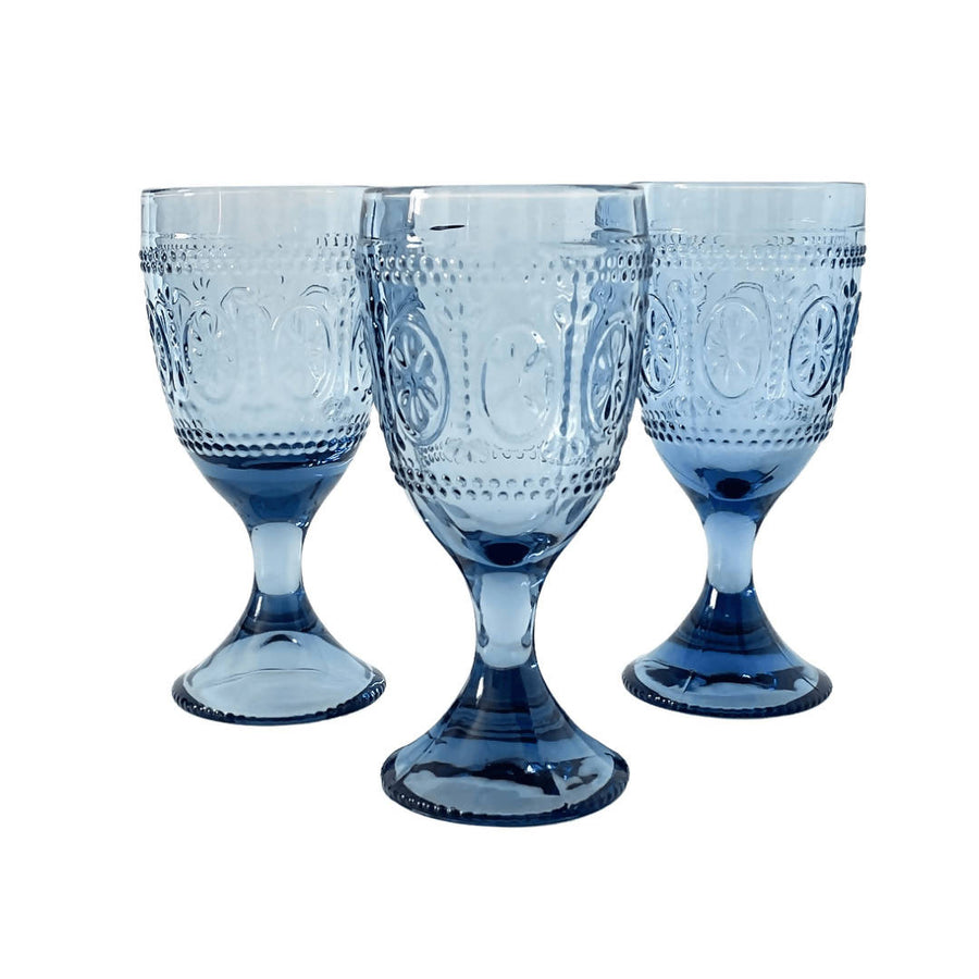 DUSTY BLUE GLASSWARE PROVENCE - Hire