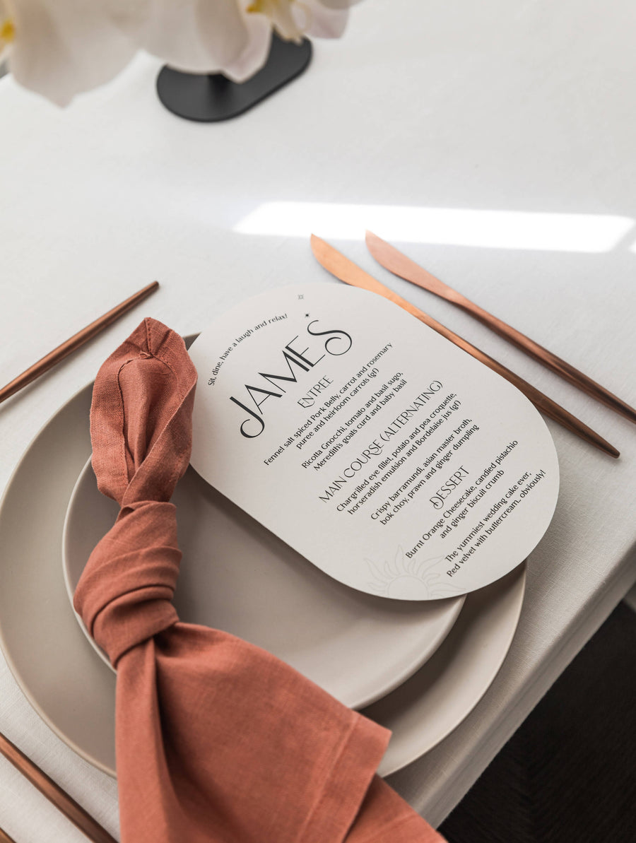 Terracotta & Rose Gold Styled Tablescape Package