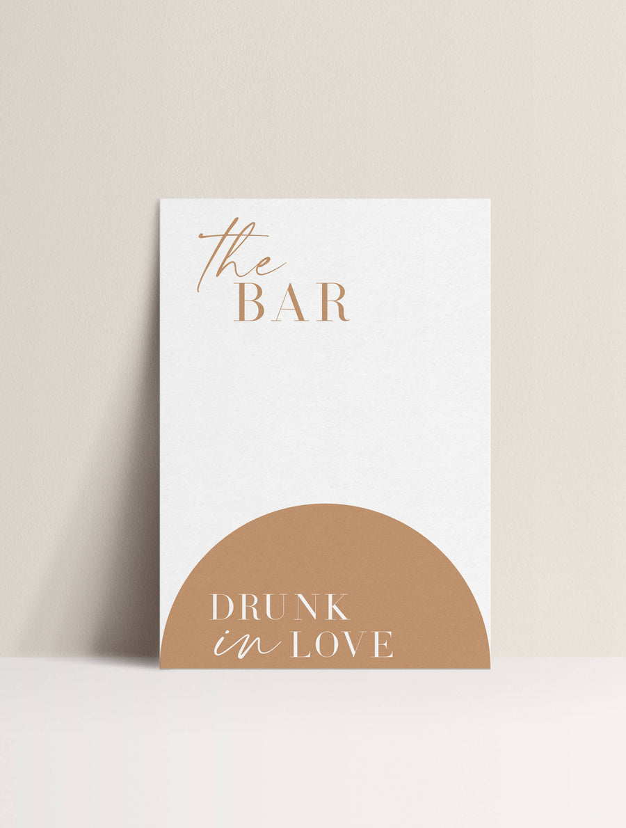 Drunk In Love Duo sign - A4 Hire
