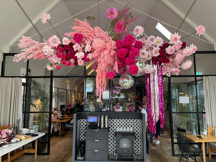 Disco Ball Hire & Floral Installation Package