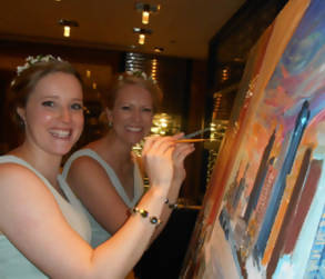 Live Wedding Painting - 'Captured on Canvas with Donna Gibb' Premium Collaborative Artwork Package