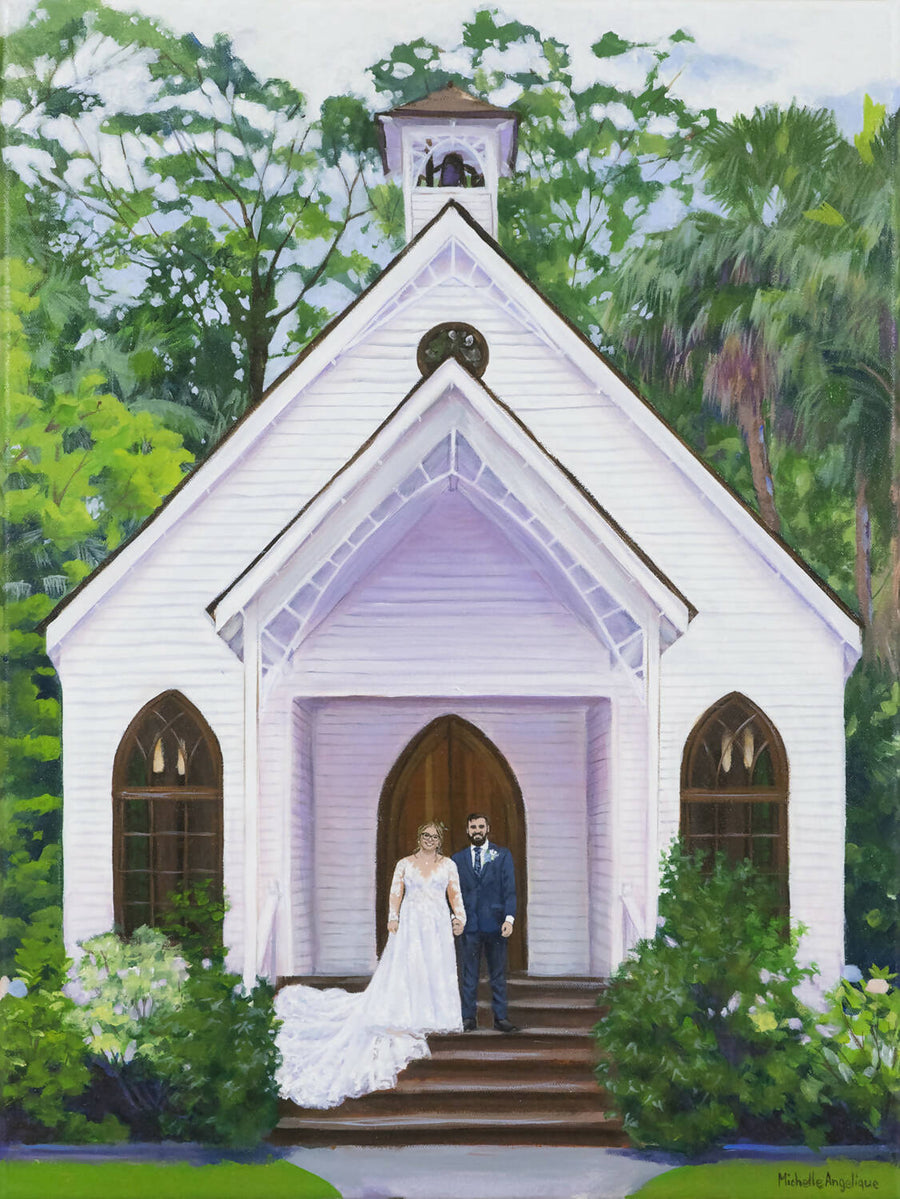 Live Wedding Painting - Silver Package - 20x28in - 50x70cm