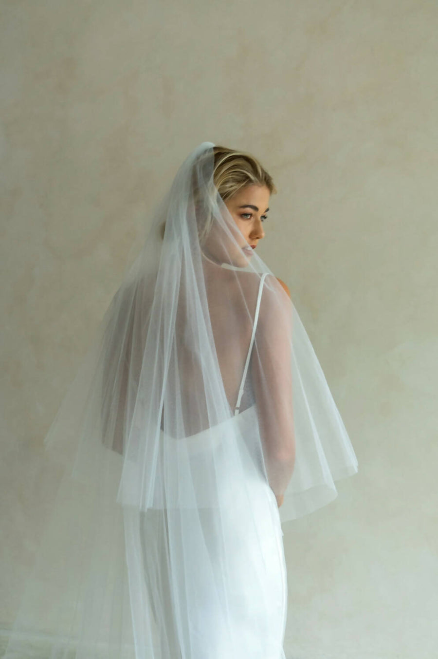 THAT'S AMORE II | Two Tier Embroidered Veil in Cathedral Length