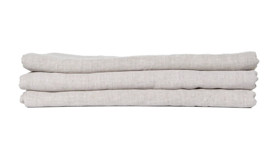 Pure French linen oatmeal tablecloths - Hire