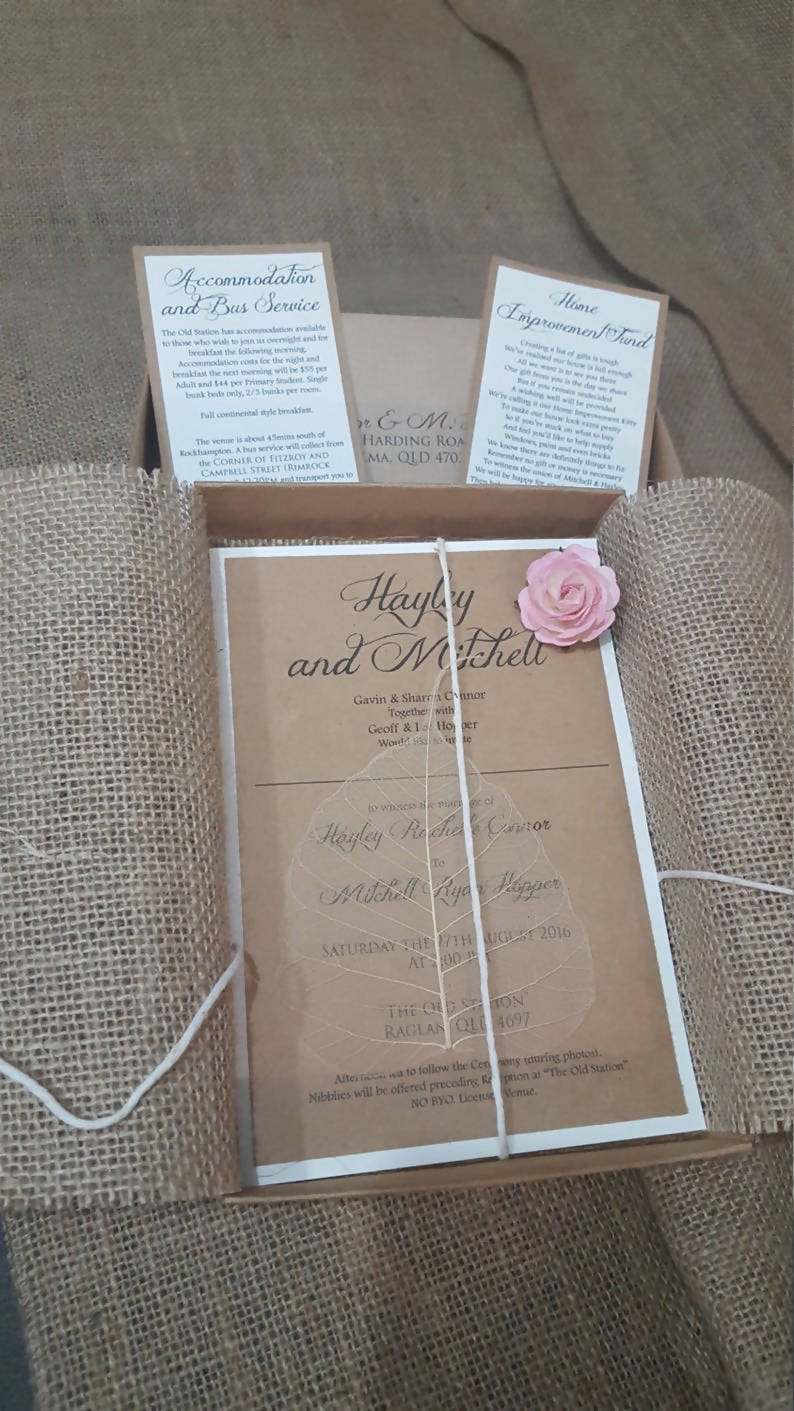 Boxed Wedding Invitations