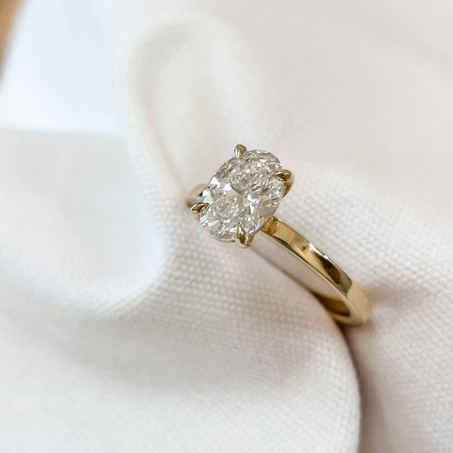 Clara - Oval Diamond Engagement Ring