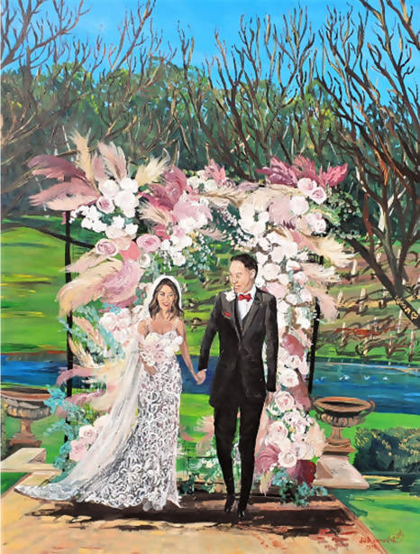 Live Wedding Painting - 'Artist in Residence ' Artwork Package