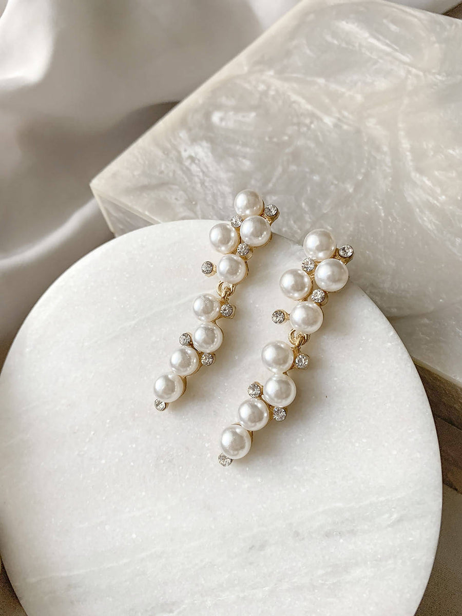 ARIEL – Pearls Drops Earrings