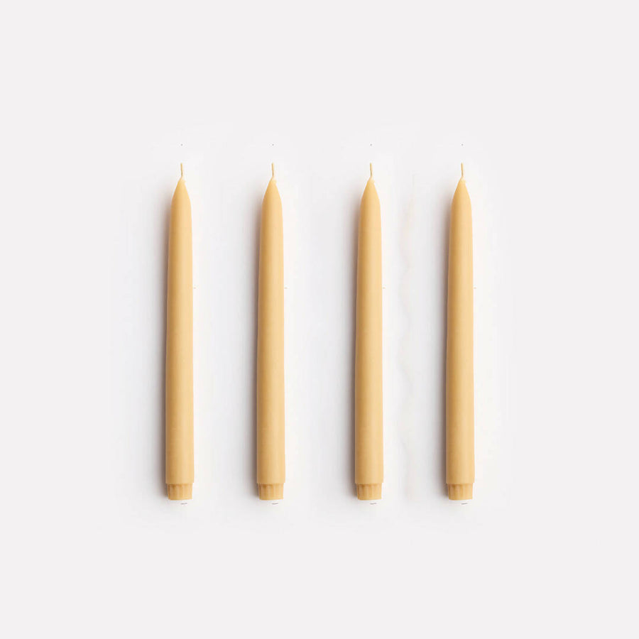 Twinkling Taper Candle Set in Nude