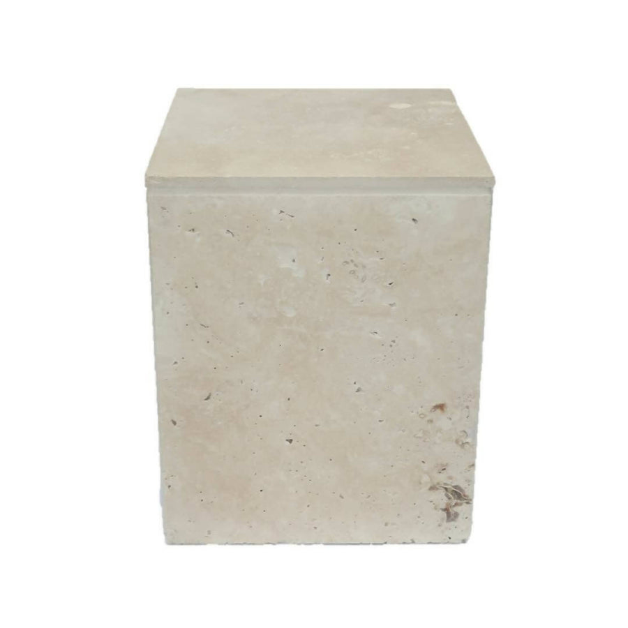 Small Travertine Stone Plinth