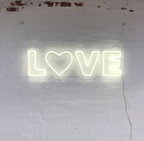 LOVE with Heart Neon