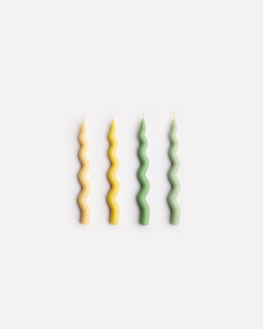 Wavy Taper Candle Set in Gatherer