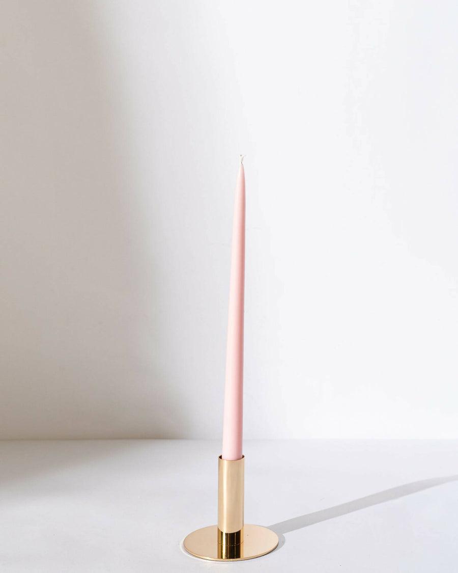BLUSH PINK TAPER CANDLE