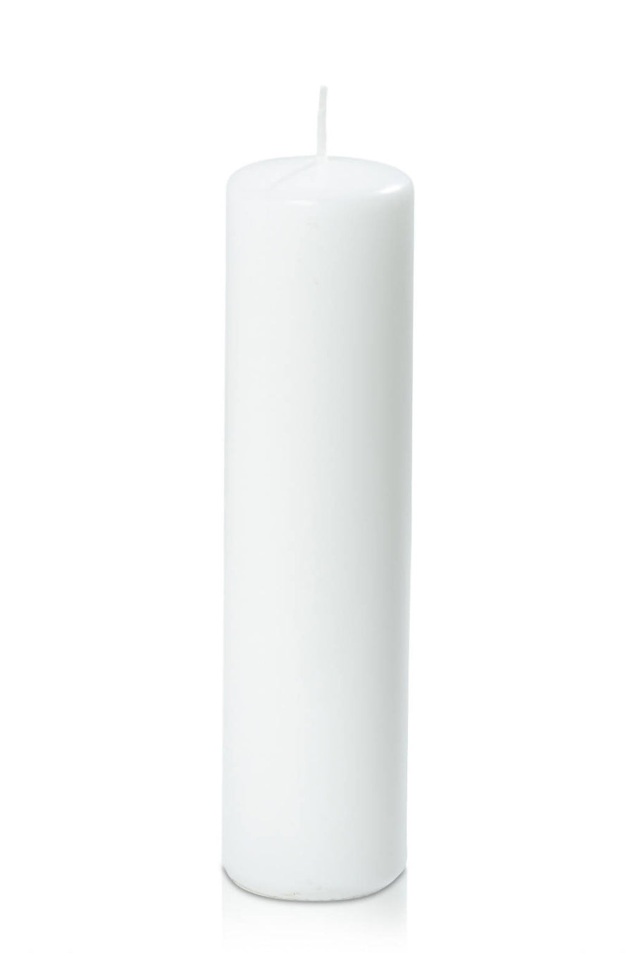 White 5cm x 20cm Slim Event Pillar